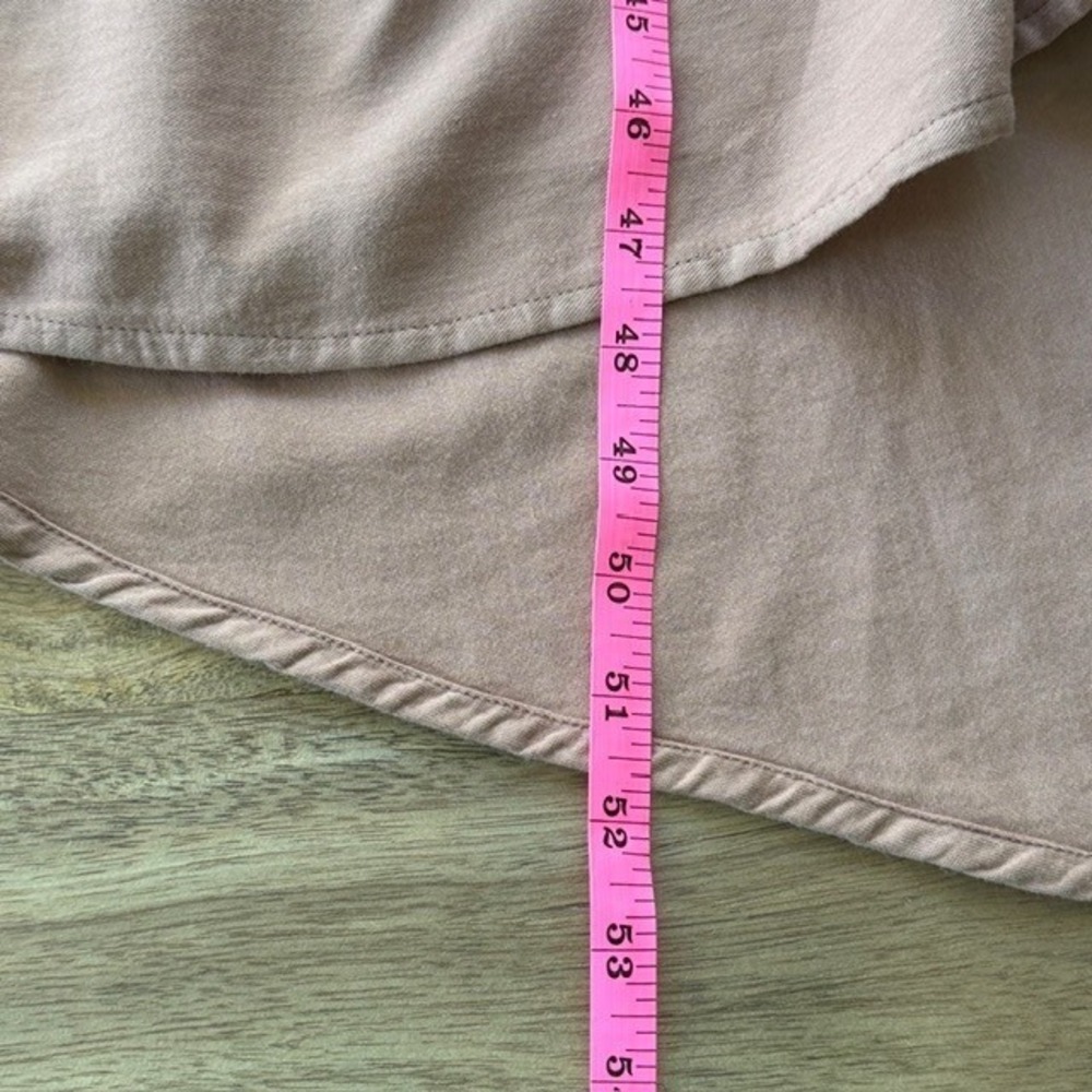 Organic Cotton Dusty Rose Midi Dress Long Sleeve Cottagecore Modern Praire - 16Y - Picture 8 of 8